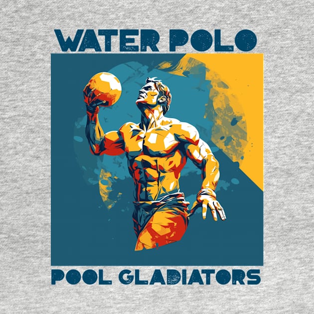 pool gladiators, waterpolo design v4 by H2Ovib3s